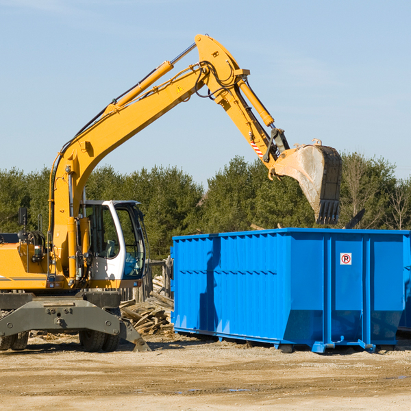 what size residential dumpster rentals are available in Burlington Massachusetts